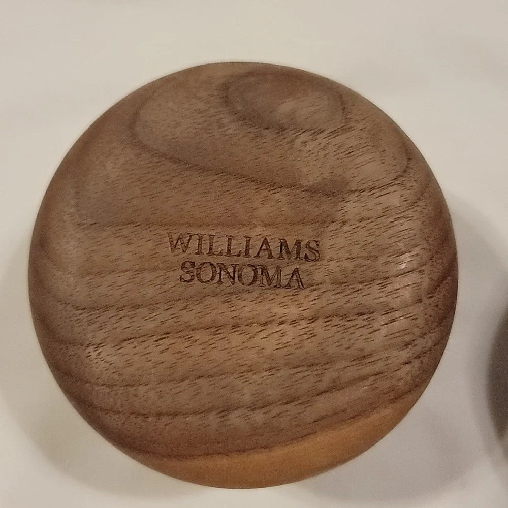 WILLIAMS SONOMA Set 2 Ravioli Compression Square Stamps Wood Handled Pasta Press